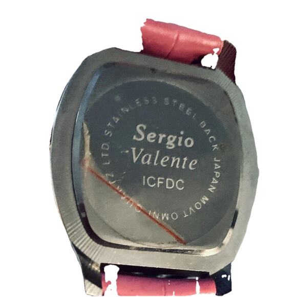 Sergio Valente Watch Women Pink Stainless Steel Rhinestone Bling Not Tested - Picture 6 of 9